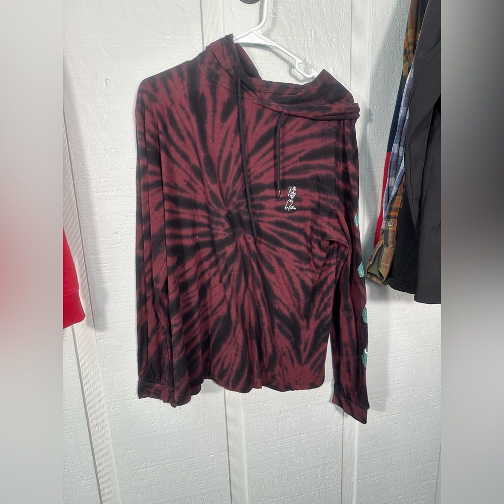 88 Eighty Eight Band Hooded Tie Dyed T shirt Size Medium EUC